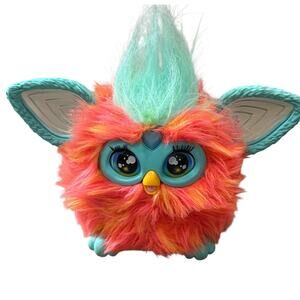 FURBY Coral & Green Interactive Toy WORKS